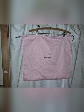 Kate Spade Light Pink Drawstring Logo Dust Bag 17x19 (EUC)